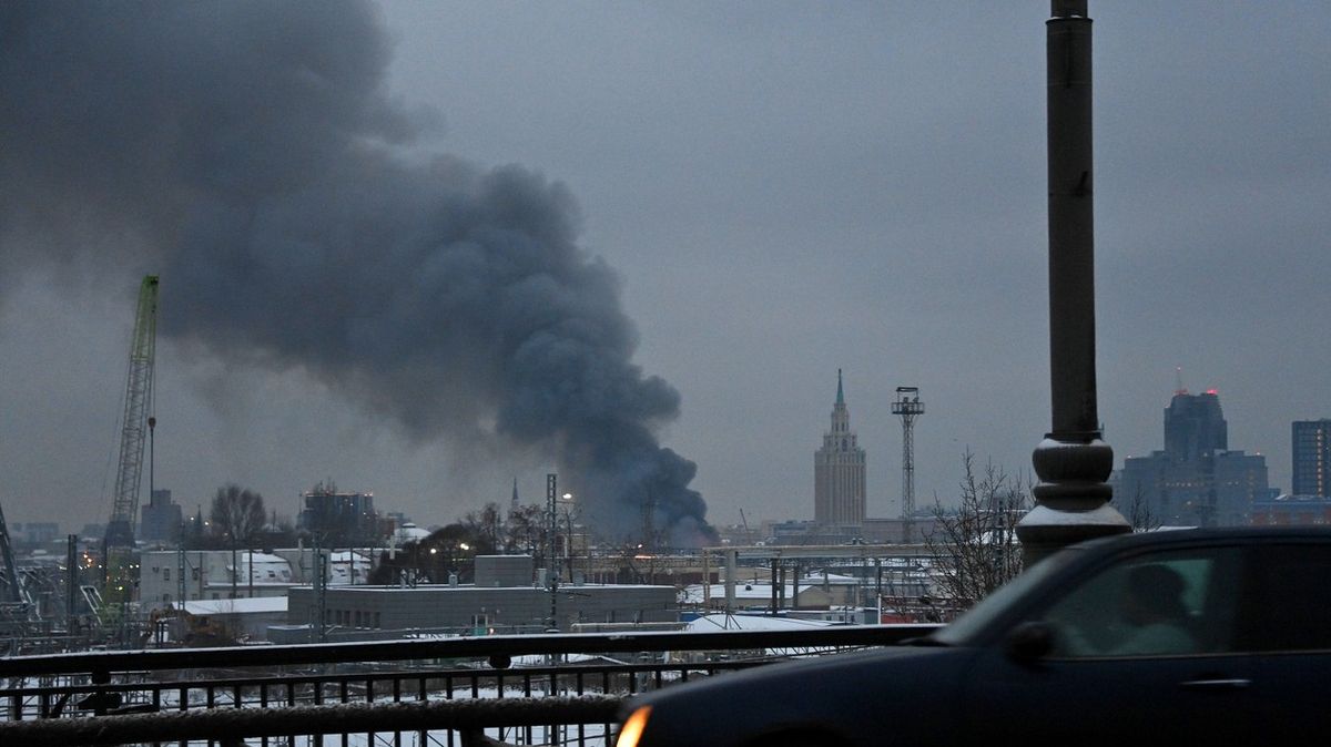 V centru Moskvy vypukl rozsáhlý požár, pět mrtvých